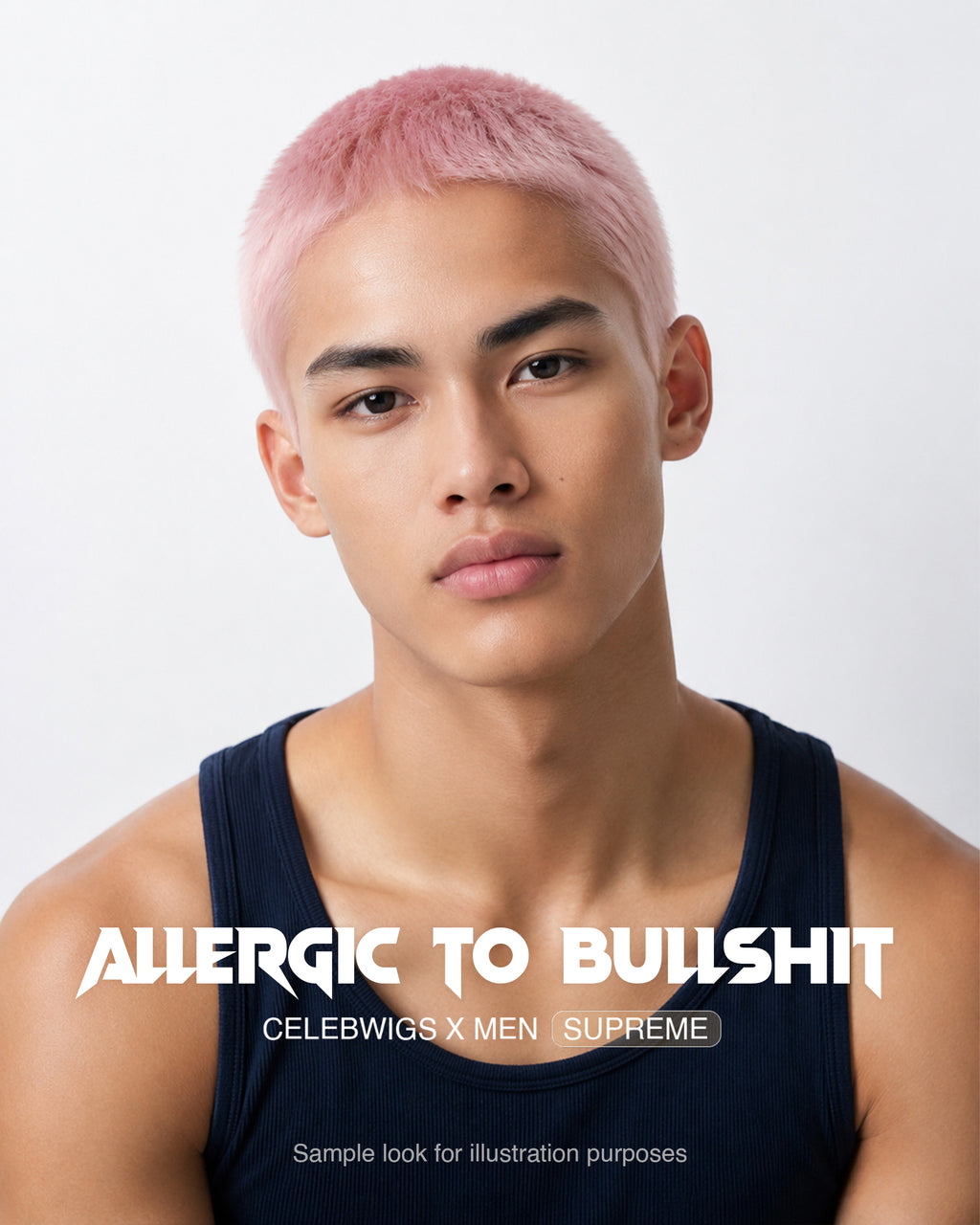 CELEBWIGS MEN  / BUZZCUT : ALLERGIC TO BULLSHIT (SUPREME)